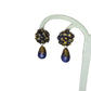 Terracotta Flower Stud With Waterdrop Earrings