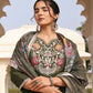 Jyoti Fashion Women's Mehendi Cotton Silk Hand Work with Floral Printed Kurta Set | Swadesiicart