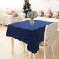 Airwill 100% Cotton Solid Pattern 2 Seater Square Table Cover - Blue