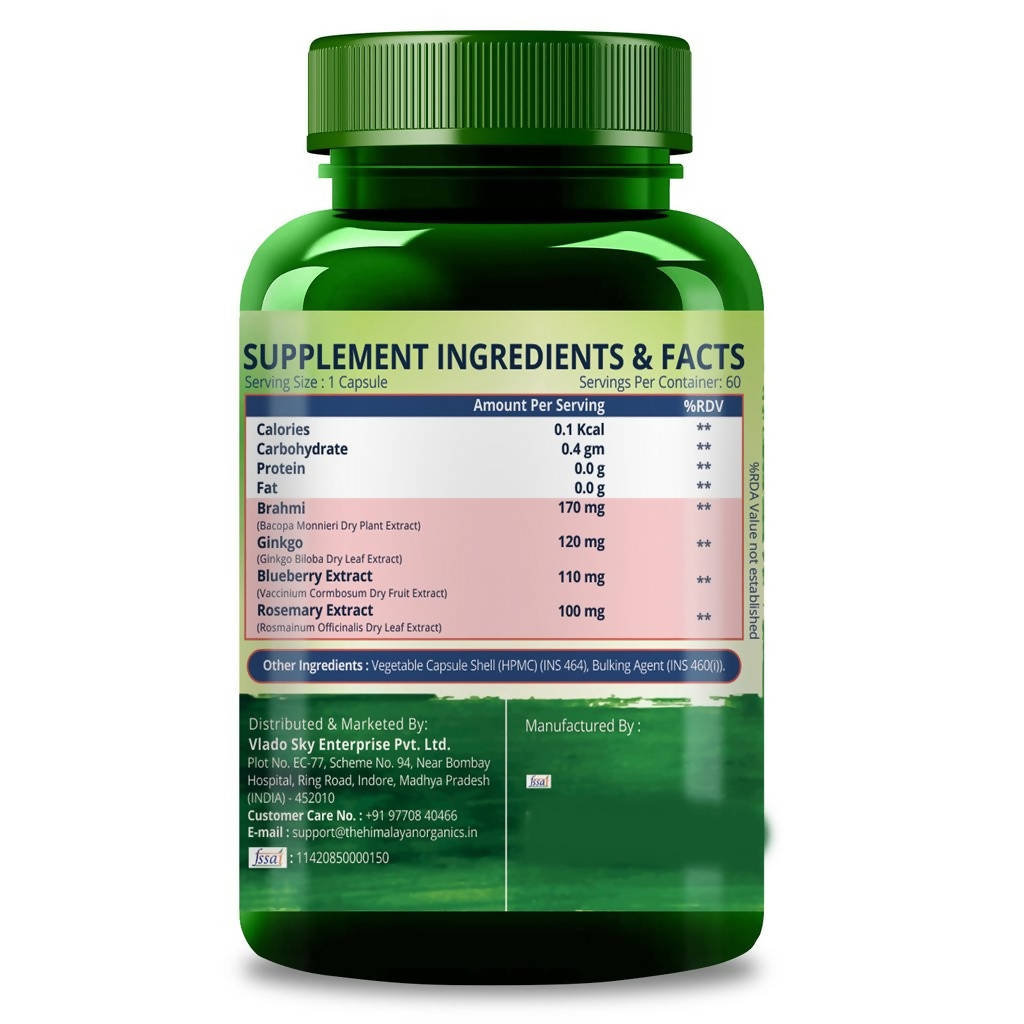 Himalayan Organics Plant-Based Brain Booster Supplement Capsules online