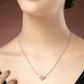 NVR Women's Rose Gold American Diamond Metal Chain - Swadesiicart