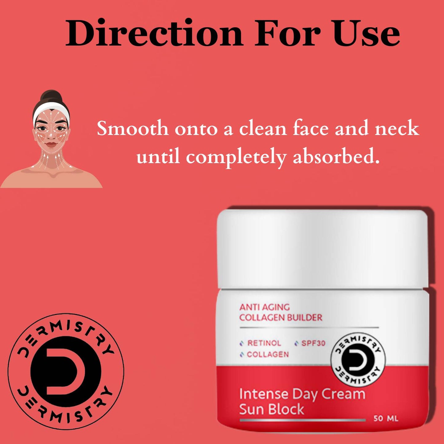 Dermistry Anti Aging Intense Day Cream Sun Block & Instant Intense Face Mask - Swadesiicart