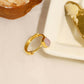 Natural Stone Pink Ring - Ruby Raang | Swadesiicart