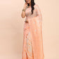 Shree Shyam Fashion Linen Cotton Peach Saree