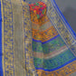 Shades Of Rani Pink Kalamkaari Design Semi Chanderi Saree With Contrast Blouse By Gayathri Reddy Designer Studio | Swadesiicart