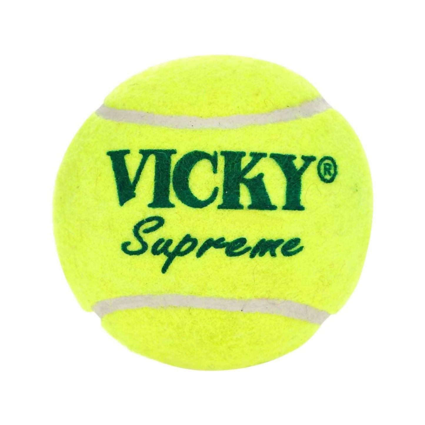 Vicky Supreme Yellow Tennis/Cricket Ball Heavy Multipurposeful Design & Durable Rubber Built - Swadesiicart