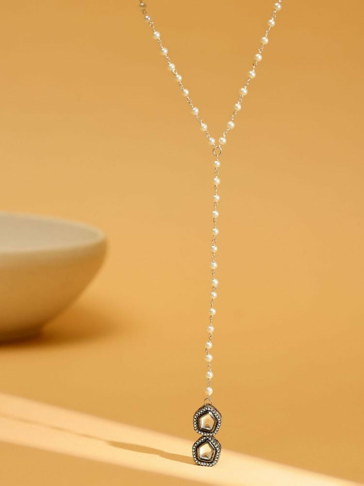 Beaded Kundan Necklace - Ruby Raang | Swadesiicart