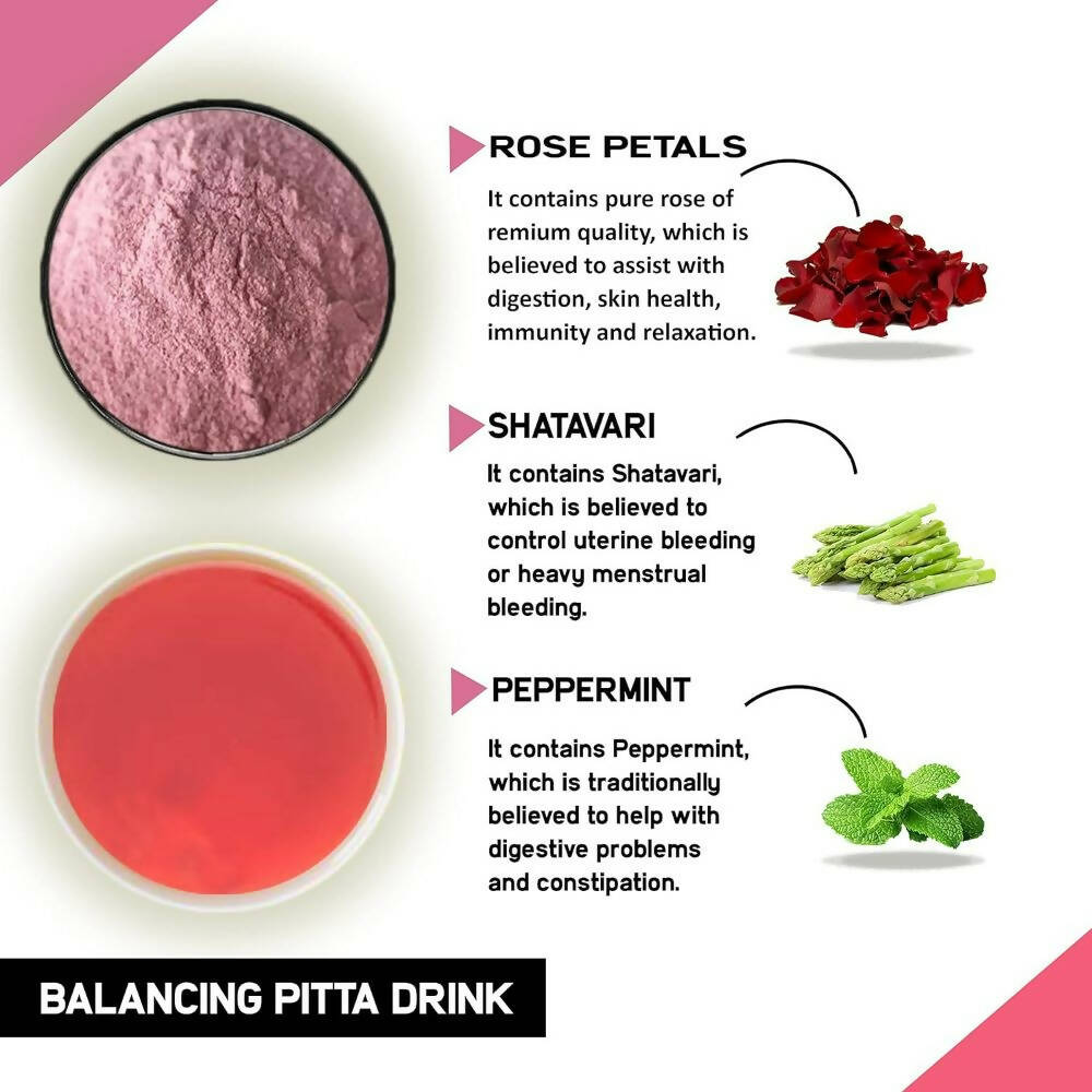 Just Vedic Balancing Pitta Drink Mix - Swadesiicart