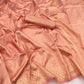 DEIANA'S Beautiful Designer Golden zari Soft Lichi Silk Saree - Peach - Swadesiicart