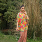 Women's Casual Fashionable Multi Mull Cotton co-ord set - Anya - Swadesiicart