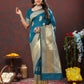 Lorenvalley Fashion Rama Soft Silk Woven Design Gold Zari Weaving Saree - Swadesiicart