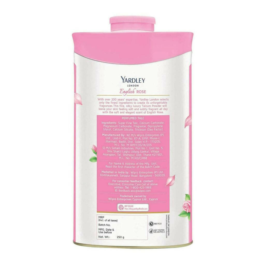 Yardley London English Rose Perfumed Talc Powder For Women - Swadesiicart