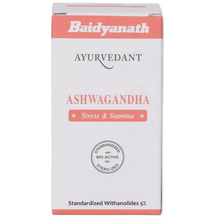 Baidyanath Jhansi Ayuvedant Ashwagandha Tablets | Premium Ayurvedic Strength & Stress Relief - Swadesiicart