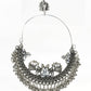 Mominos Fashion Johar Kamal Silver Peacock Design Chandbali Earrings - Swadesiicart