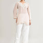 Joban Fashion Womens Cotton ChikanKari Off White Cord set - Swadesiicart