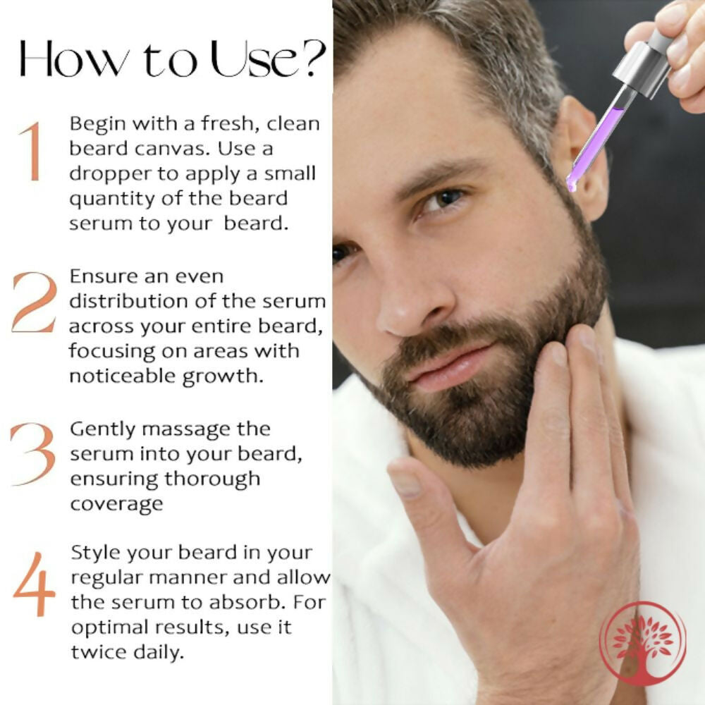 Ivory Natural Beard Growth Serum For Beard Wellness | Swadesiicart