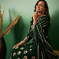 Green Georgette Handwork Unstitched Dress Material - Hanika | Swadesiicart