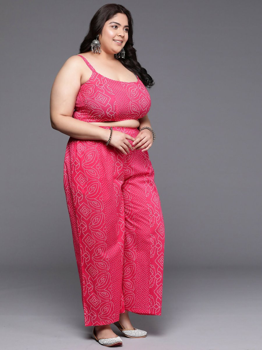 Ahalyaa Women's Traditional wear Co-ords - Pink - Swadesiicart