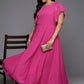 Ahalyaa Women's Traditional wear Ethnic Dress - Pink | Swadesiicart