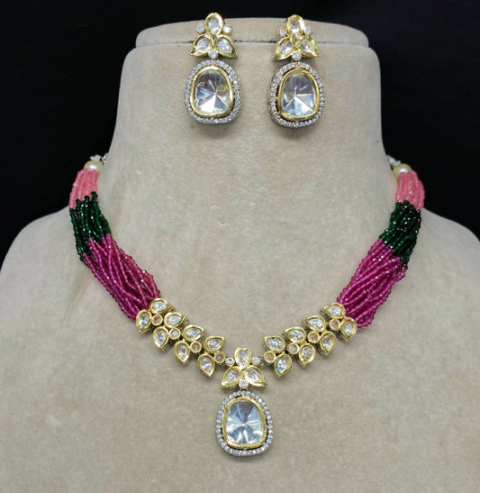 Kundan Necklace Set For Women By House of Ree - Swadesiicart