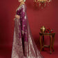 Shree Shyam Fashion Purple Silk Blend Saree