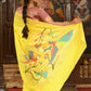 Very Much Indian Handloom Pure Cotton Paithani-Lime Yellow | Swadesiicart