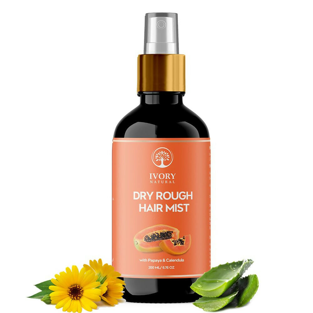 Ivory Natural Dry Rough Hair Mist - Reenergize, Moisturize, And Glow - Immediate Hydration For Dry Hair | Swadesiicart