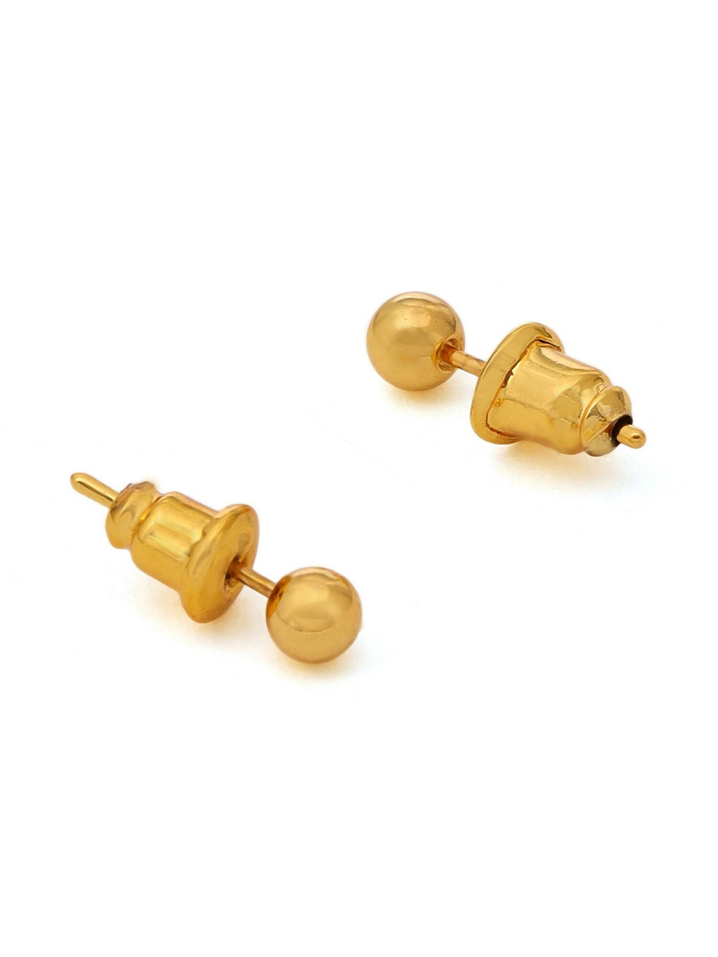 Ruby Raang Golden Studs | Swadesiicart