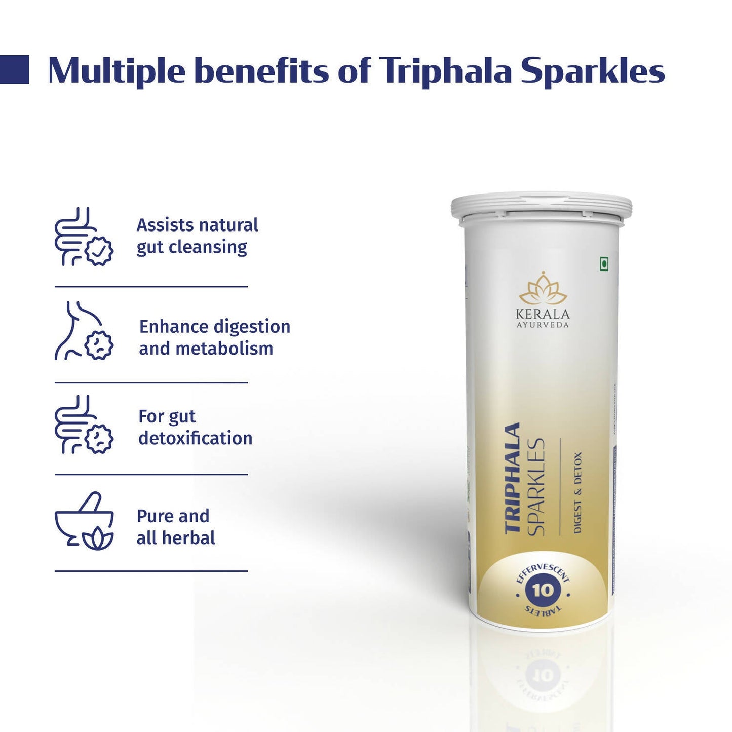 Kerala Ayurveda Triphala Sparkles Tablets | Swadesiicart