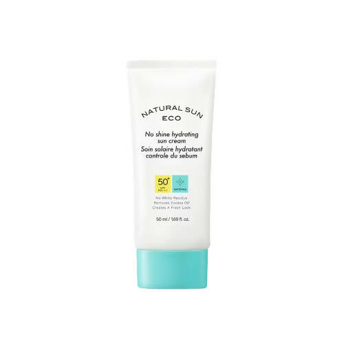 The Face Shop Natural Sun Eco No Shine Hydrating Sun Cream-SPF 50 - Korean Skincare | Swadesiicart