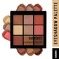 Insight Cosmetics 9 Color Eyeshadow Pallate - Brown - Swadesiicart