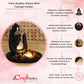 eCraftIndia Black and Golden Polyresin Palm Buddha Statue - Swadesiicart