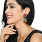 Mominos Fashion Johar Kamal Kundan Work Jhumka With Red Beads - Swadesiicart
