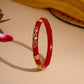 Ruby Raang Red Traditional Bangle | Swadesiicart
