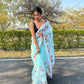 Vamsee Kamaljaal Sky Organza Saree - Swadesiicart