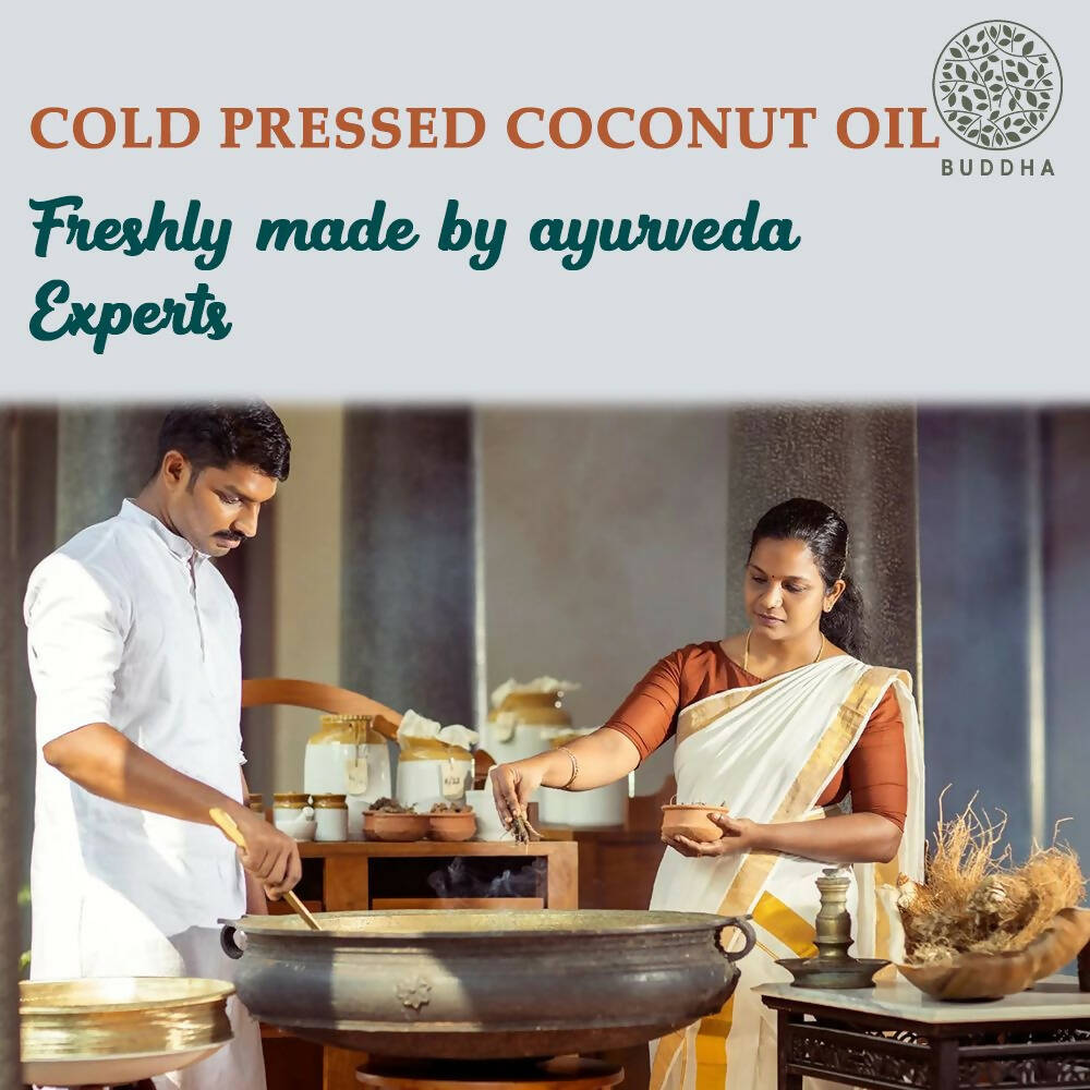 Buddha Natural Cold Pressed Virgin Coconut Oil - For Skin, Hair And Baby Care Hair Oil - Swadesiicart