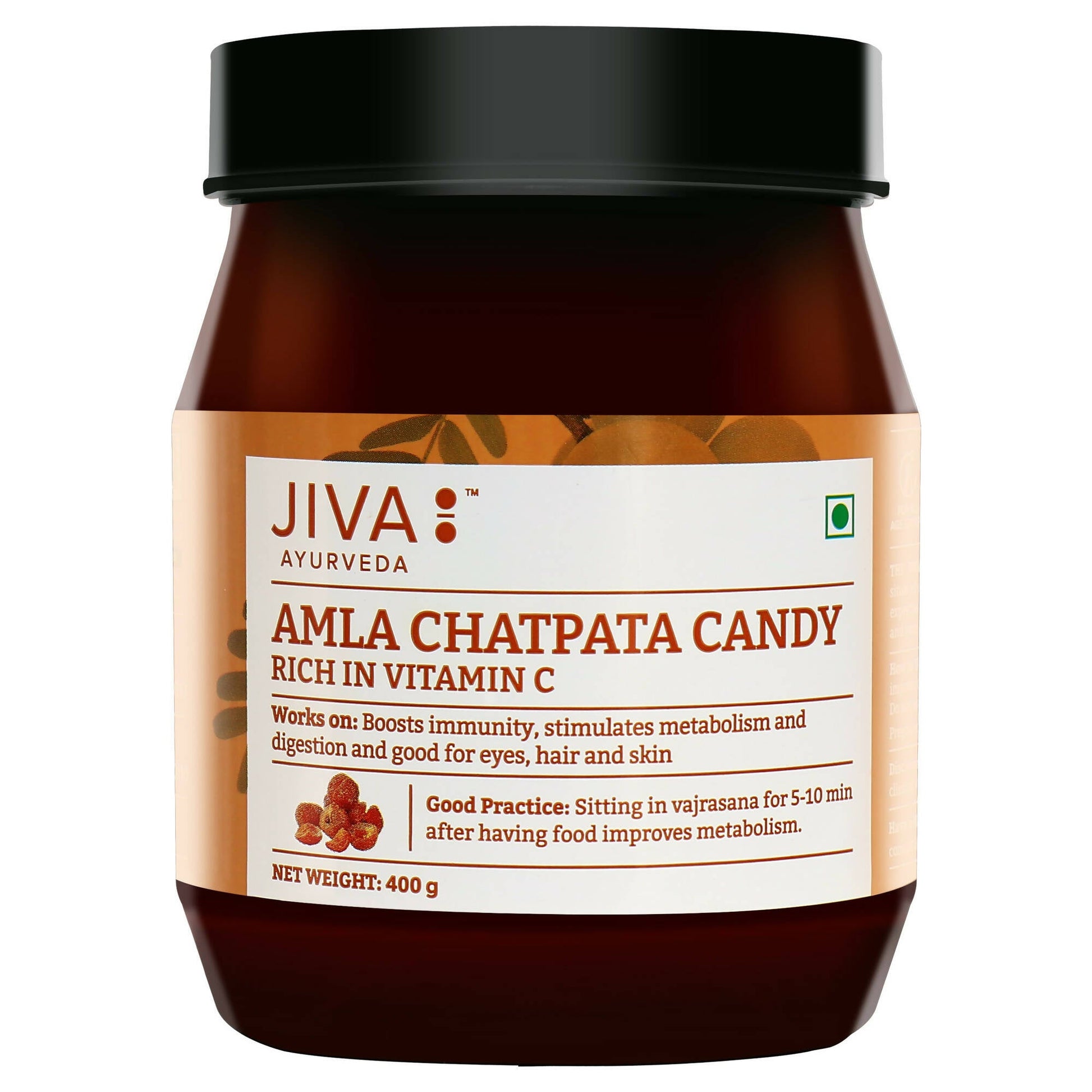 Jiva Ayurveda Chatpata Amla Candy - Swadesiicart