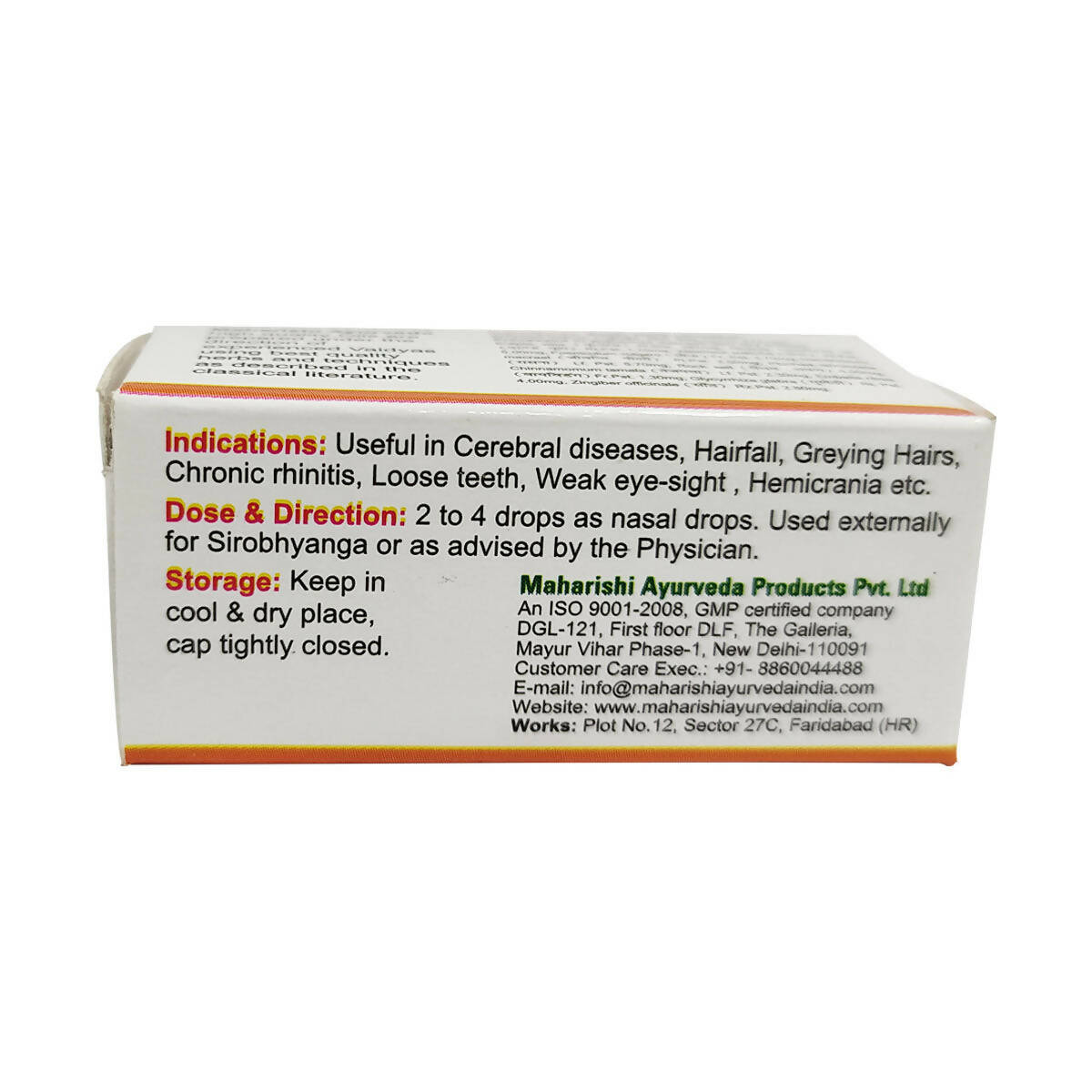 Maharishi Ayurveda Shadbindu Oil - Swadesiicart