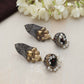 trueBrowns Silver Gold Tone Jhumka Earrings - Swadesiicart
