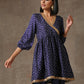 trueBrowns Blue Bandhani Printed Silk Co-Ord Set - Swadesiicart