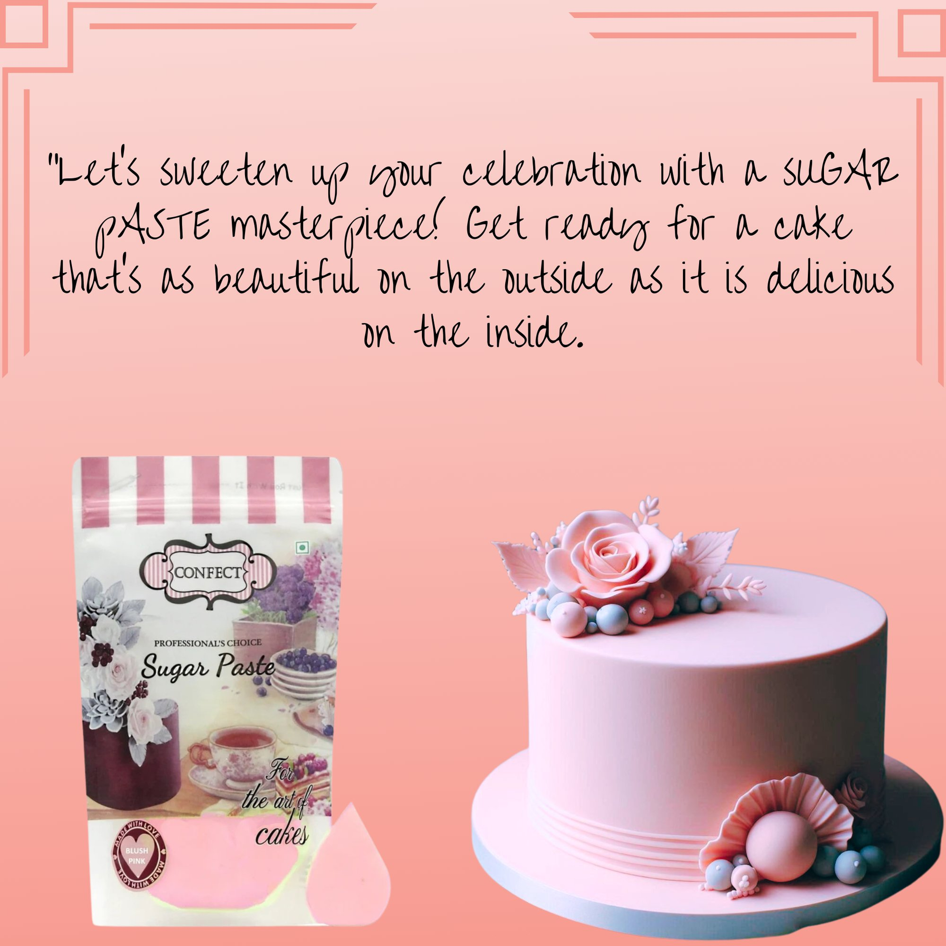Confect Blush Pink Fondant | Edible Sugarpaste