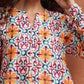 trueBrowns Off White Print Kurta Co-ord Set - Swadesiicart