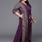 Ahalyaa Plus Size V-neck Maxi Ethnic Dress | Swadesiicart