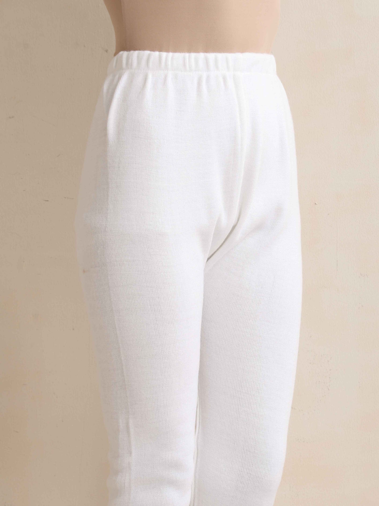 trueBrowns White Woollen Leggings | Swadesiicart