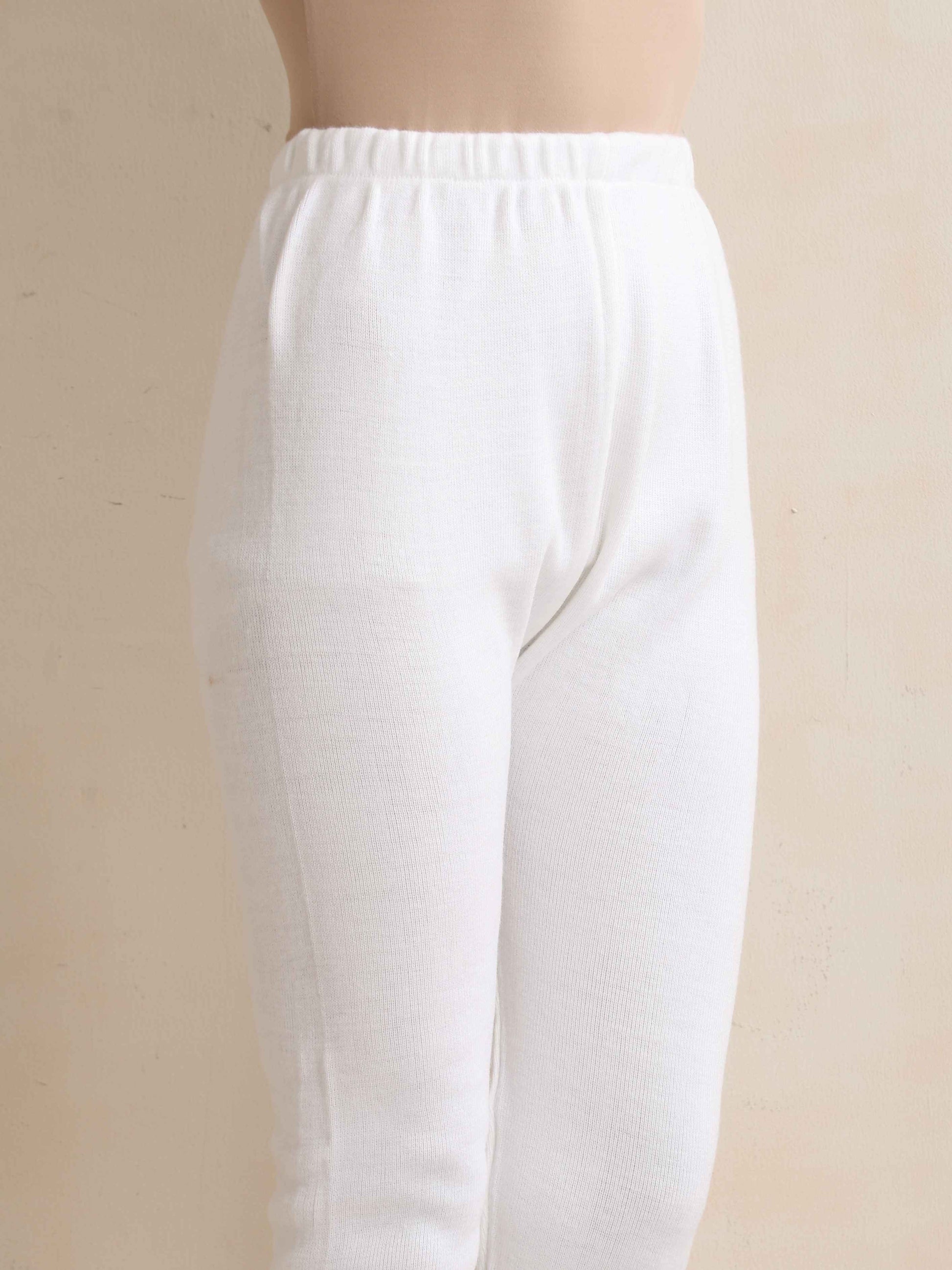 trueBrowns White Woollen Leggings | Swadesiicart