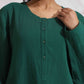 trueBrowns Green Cotton Kurta Co-ord Set - Swadesiicart