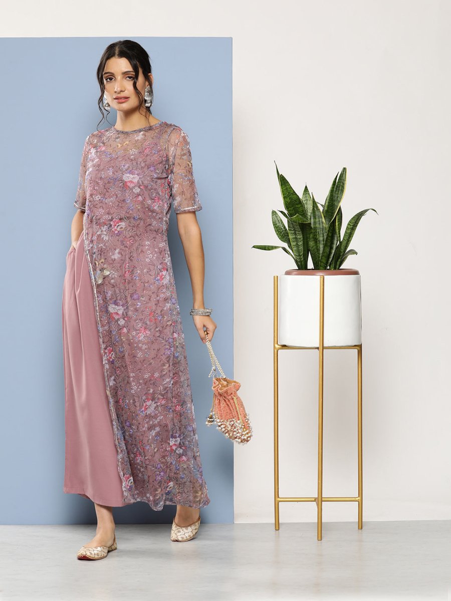 Ahalyaa Printed Waist Tie-Ups Basic Jumpsuit | Swadesiicart