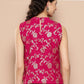 InWeave Women's Fuchsia Brocade Halter Top - Swadesiicart