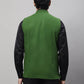 Even Apparels Men's Green Pure Wool Nehru Jacket | Swadesiicart