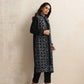 trueBrowns Black Kashmiri Woollen Jacket 3pc Set | Swadesiicart